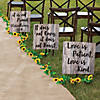 17" x 17" Love is Patient Wedding Yard Sign Set - 3 Pc. Image 1