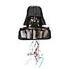 17" x 18" 3D Darth Vader&#8482; Black Papier-M&#226;ch&#233; Pull-String Pi&#241;ata Image 1