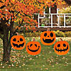 17" x 20" Halloween Jack-O&#8217;-Lantern Plastic Yard Signs - 4 Pc. Image 1