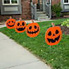 17" x 20" Halloween Jack-O&#8217;-Lantern Plastic Yard Signs - 4 Pc. Image 1