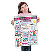 17" x 22" Color Your Own All About Me Paper Doodle Posters - 30 Pc. Image 2