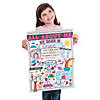 17&quot; x 22&quot; Color Your Own All About Me Paper Doodle Posters - 30 Pc. Image 2