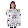 17" x 22" Color Your Own All About Me Paper Spanish Posters - 30 Pc. Image 2