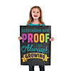 17" x 22" Growth Mindset Inspirational Multicolor Paper Posters - 6 Pc. Image 1