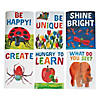 17" x 22" World of Eric Carle Motivational Classroom Cardstock Posters - 6 Pc. Image 1