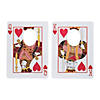17" x 23" Casino Playing Card King & Queen Face Cutout Decorations - 2 Pc. Image 1