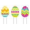 17" x 24" 3D Egg-Shaped Yard Stakes - 3 Pc. Image 1