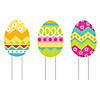 17" x 24" 3D Egg-Shaped Yard Stakes - 3 Pc. Image 2