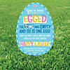 17" x 30" Religious You&#8217;ve Been Egged Yard Sign Image 1