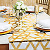 17" x 90" Geometric Gold Foil Table Runner Image 1