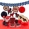 177 Pc. Buffalo Plaid Birthday Party Tableware Kit for 24 Guests Image 1