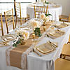 177 Pc. Burlap and Lace Party Tableware for 24 Guests Image 1