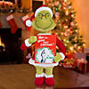 18 1/2" Holiday Greeter Stuffed Grinch in Santa Suit with Dr. Seuss&#8482; Book Christmas Decoration Image 2