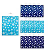 18 1/2" x 22 3/4" Jumbo Holiday Snowflake Patterned Plastic Treat Bags - 12 Pc. Image 1