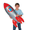 18 1/2" x 41" Inflatable Large God&#8217;s Galaxy VBS Vinyl Rocket Image 1
