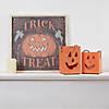 18.75" Trick or Treat Jack O Lantern Halloween Wall Sign Image 1