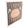 18.75" Trick or Treat Jack O Lantern Halloween Wall Sign Image 2