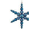 18" Blue 3-Finish Snowflake Commercial Christmas Ornament Image 2
