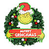 18" Dr. Seuss&#8482; The Grinch Merry Grinchmas Artificial Christmas Wreath Image 1