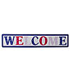 18" Metal Patriotic "WELCOME" Sign with Stars Wall Decor Image 1