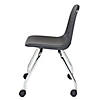 18" Mobile Chair with Casters, 2-Pack - Black Image 4