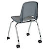 18" Mobile Chair with Casters, 2-Pack - Gray Image 2