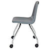 18" Mobile Chair with Casters, 2-Pack - Gray Image 3
