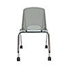 18" Mobile Chair with Casters, 2-Pack - Light Gray Image 2