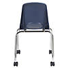 18" Mobile Chair with Casters, 2-Pack - Navy Image 4