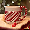 18 oz. Candy Cane Reusable Reusable Ceramic Mugs &#8211; 4 Ct. Image 1