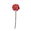 18" Pink and Brown Poppy Flower Artificial Christmas Stem Image 1
