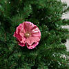 18" Pink and Brown Poppy Flower Artificial Christmas Stem Image 2