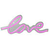 18" Pink LED 'Love' Neon Valentine's Day Wall Sign Image 1