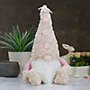 18" Pink Striped Plush Gnome Table Top Figure Image 1