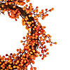 18" Red and Orange Berries Artifical Fall Harvest Twig Wreath  18-Inch  Unlit Image 2