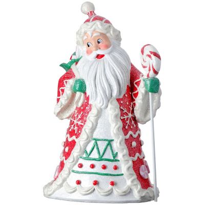 18" Resin Candylicious Santa Red/Green Image 1