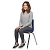 18" Stack Chair with Swivel Glides, 5-Pack - Navy Image 1