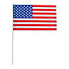 18" x 11" Large Classic Plastic American Flags on Sticks - 12 Pc. Image 1