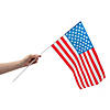 18" x 11" Large Classic Plastic American Flags on Sticks - 12 Pc. Image 1