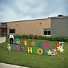 18" x 20" Multi-Color Welcome Back to School Letters Yard Sign - 19 Pc. Image 1
