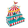 18" x 21 1/2" Carnival Tent-Shaped Red & White Foam Lollipop Stand Image 1