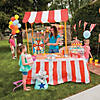 18" x 21 1/2" Carnival Tent-Shaped Red & White Foam Lollipop Stand Image 3