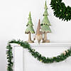 18' x 3" Pre-Lit Pine Artificial Christmas Garland  Warm White LED Lights Image 1