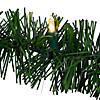 18' x 3" Pre-Lit Pine Artificial Christmas Garland  Warm White LED Lights Image 4