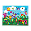 18" x 8 1/2" DIY Flower Garden Repositionable Paper Sticker Scenes - 12 Pc. Image 1