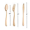 180 Pc. Gold Classic Cutlery Plastic Silverware Set - Forks, Knives and Spoons (60 Guests) Image 1