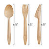 1800 Pc. Natural Birch Eco Friendly Disposable Wooden Cutlery Set - Spoons, Forks and Knives (600 Guests) Image 1