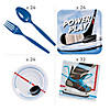 187 Pc. Hockey Party Tableware Kit for 24 Guests Image 1