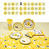 189 Pc. Bumblebee Baby Shower Disposable Tableware Kit for 24 Guests Image 1