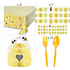 189 Pc. Bumblebee Baby Shower Disposable Tableware Kit for 24 Guests Image 2